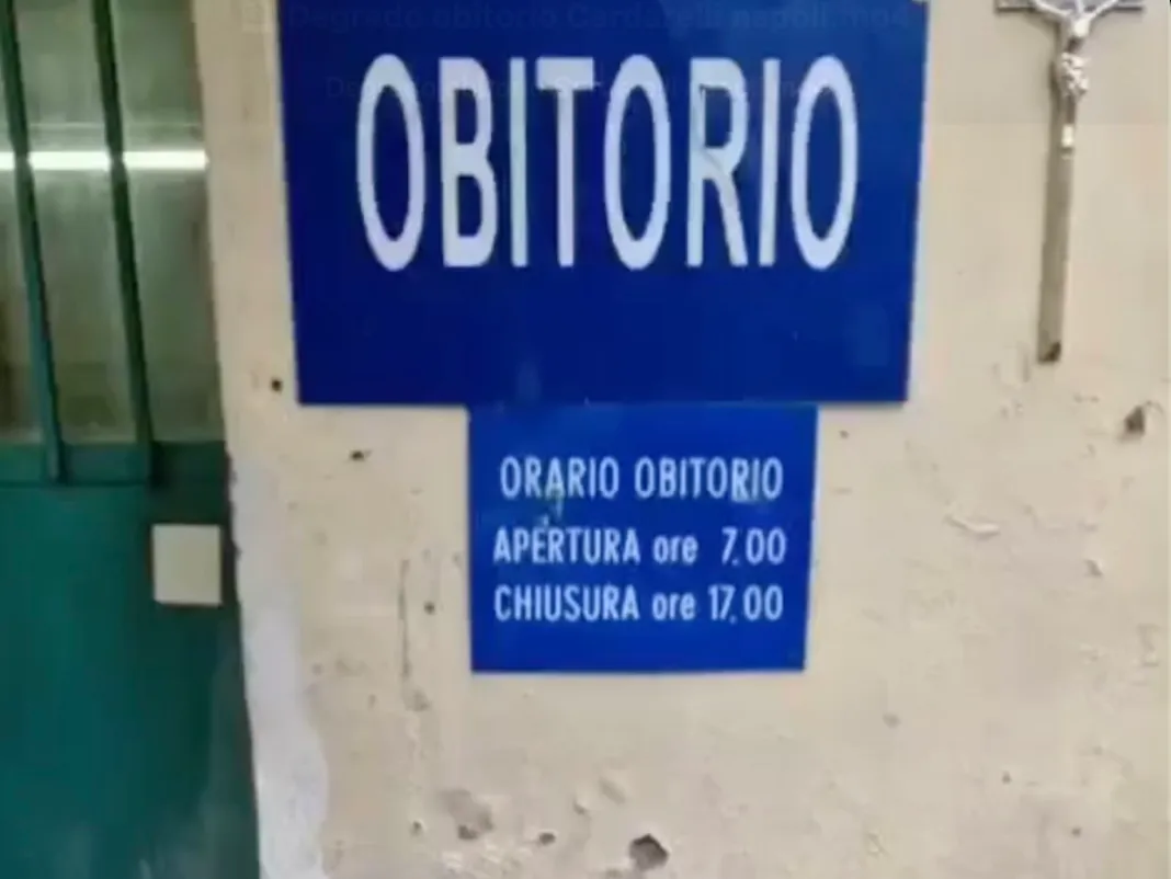 Obitorio del Cardarelli nel degrado: corpi abbandonati tra ruggine e sporcizia