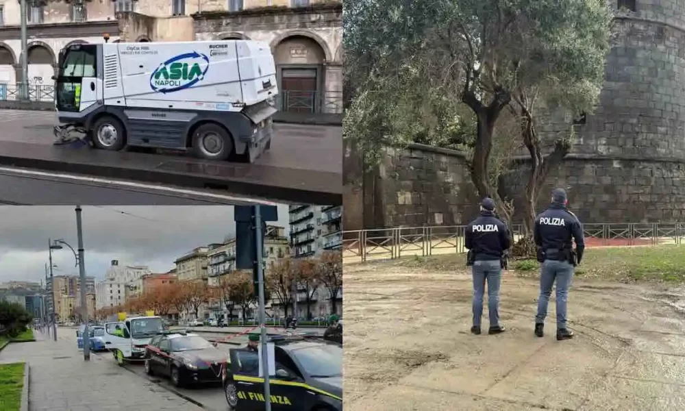 Napoli, smantellate le baracche dei clochard alle Torri Aragonesi