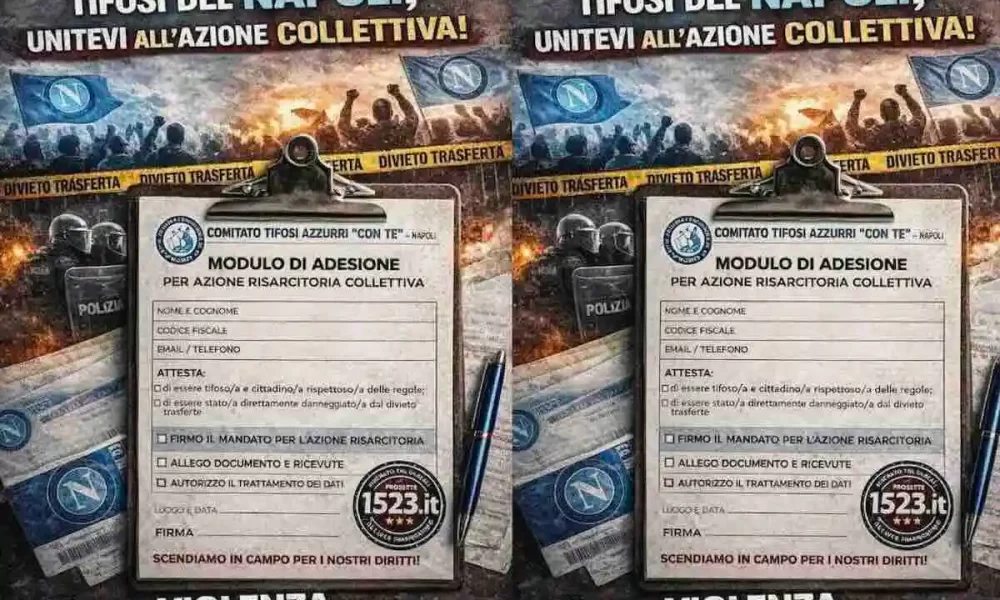 Il Comitato Con Te Napoli sfida il divieto trasferte al Tar per difendere i diritti dei tifosi locali.
