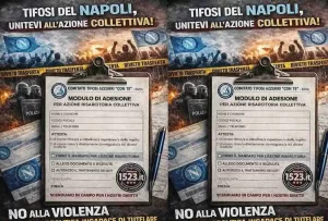 Il Comitato Con Te Napoli sfida il divieto trasferte al Tar per difendere i diritti dei tifosi locali.