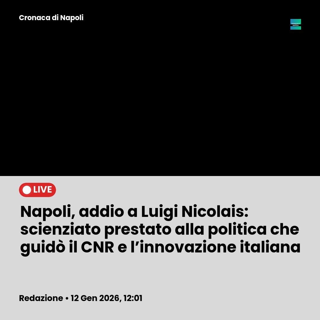 Napoli, addio a Luigi Nicolais: scienziato prestato alla politica che guidò il CNR e l’innovazione italiana