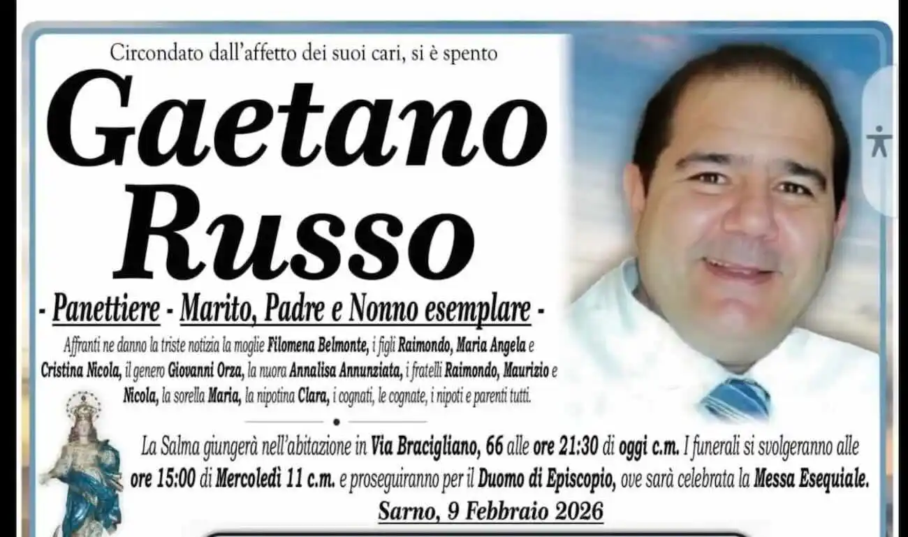 Omicidio a Sarno: l’autopsia rivela 15 fendenti per la morte di Gaetano Russo