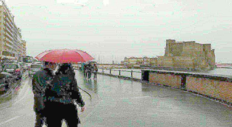 Maltempo in Campania: scatta l’allerta gialla per temporali e venti forti