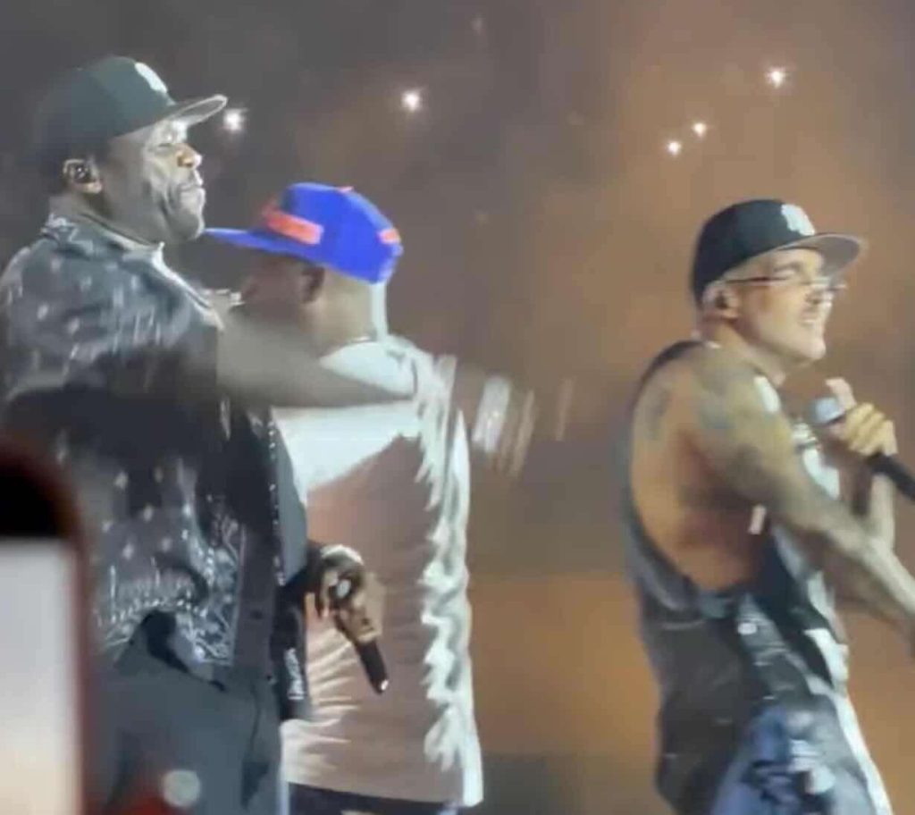 Napoli, 50 Cent sorprende al Maradona: grande successo per il duetto con Geolier