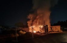 Giugliano, incendio in un container per rifiuti: il commissario Vadalà interviene