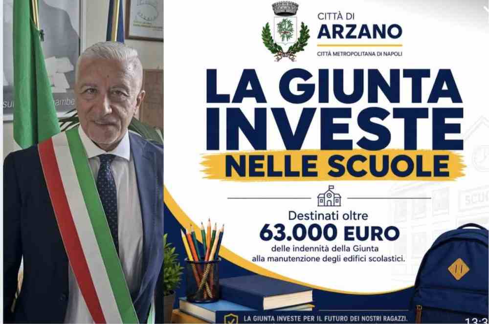 Arzano, ridotte le indennità della Giunta: nuove risorse per le scuole