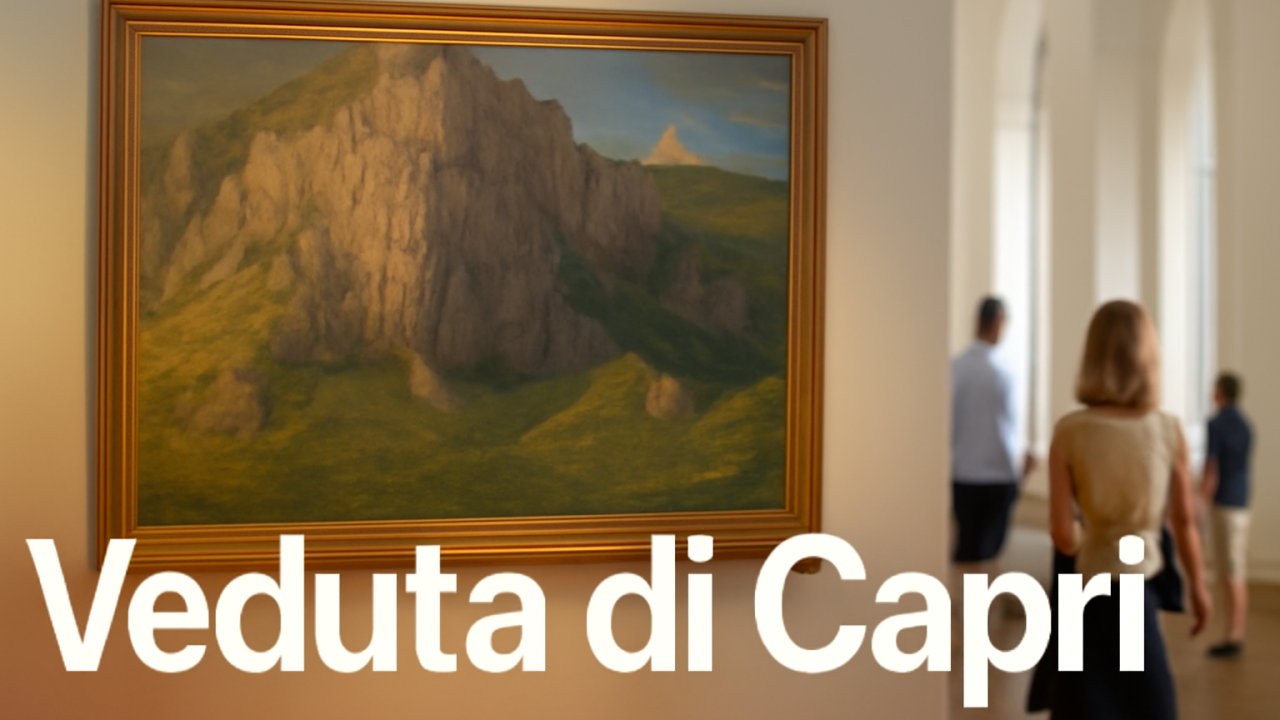 Luce sulla Certosa di Capri: l’Hackert omaggia la ‘Veduta del Monte Solaro’ dalla Reggia