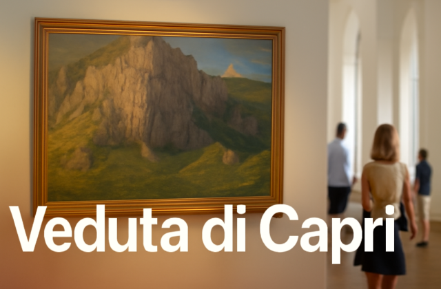 Luce sulla Certosa di Capri: l’Hackert omaggia la ‘Veduta del Monte Solaro’ dalla Reggia