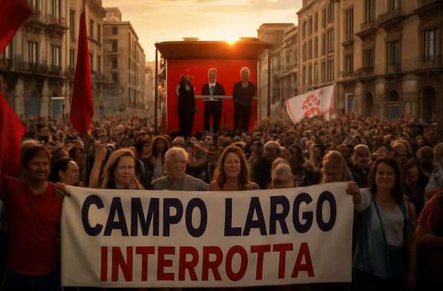 Mobilitazione a rischio a Napoli: tensioni interne nella sinistra fermano la manifestazione di Campo Largo