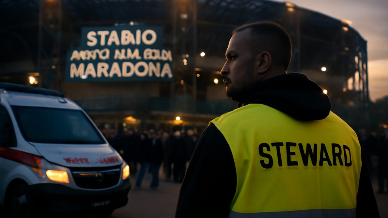 Francesco Vaia risponde alle domande sulla sanità napoletana in un’intervista dallo stadio