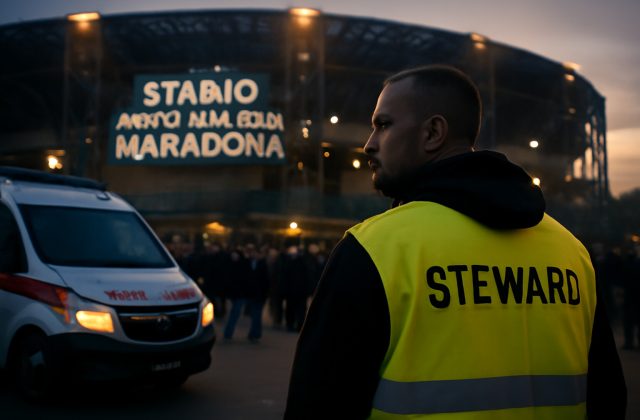 Francesco Vaia risponde alle domande sulla sanità napoletana in un’intervista dallo stadio