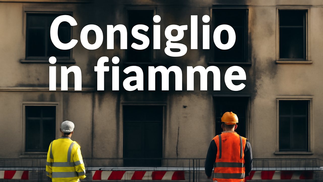 Attività istituzionali a rischio dopo l’incendio che ha devastato il Consiglio comunale di Napoli