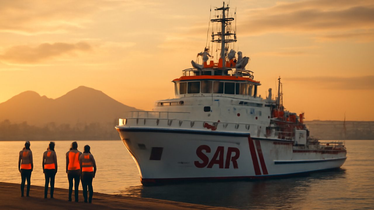 Sbarco della Sea Watch 5 a Napoli: ora si attende il conteggio dei posti disponibili