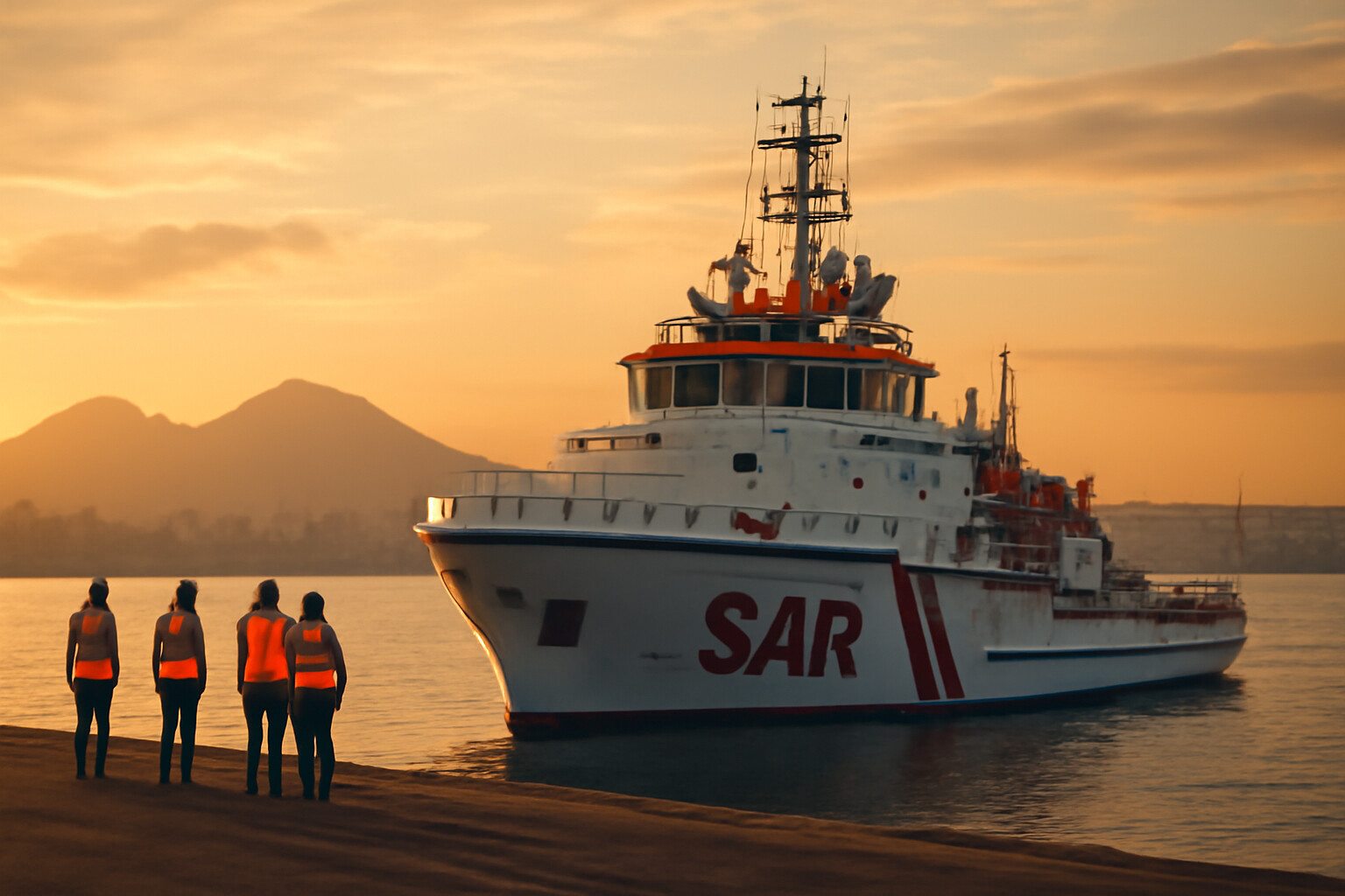Sbarco della Sea Watch 5 a Napoli: ora si attende il conteggio dei posti disponibili
